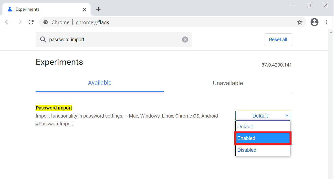 import google chrome passwords to 1password