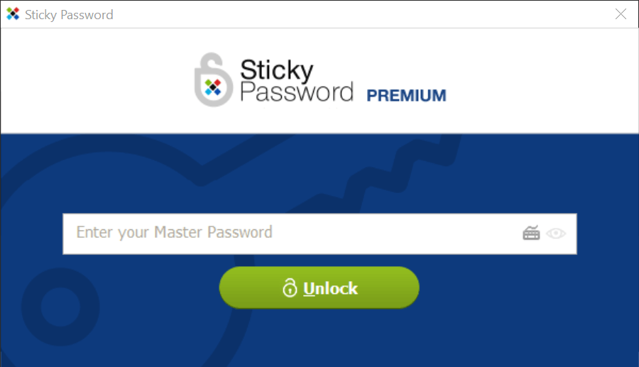 sticky password remove from status screen
